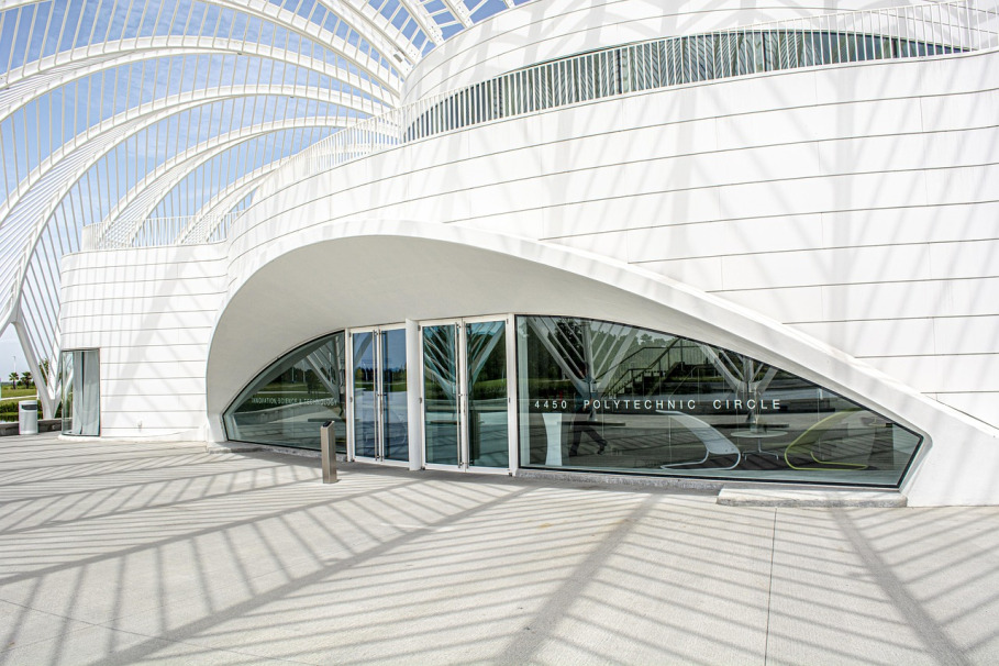 contemporary university architecture representing research-informed governance
